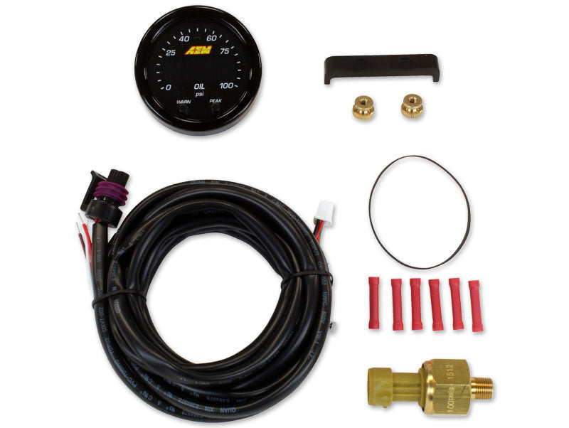 AEM X-Series Oil/Fuel Pressure Gauge 0-100 PSI