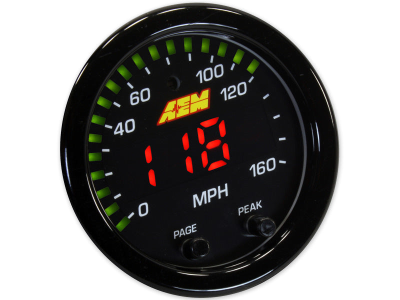 AEM X-Series Speedometer Tracking 160 MPH