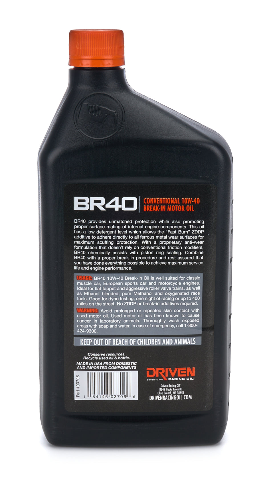 Driven Racing Oil BR40 Break-In Oil 1qt