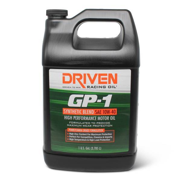Driven Racing Oil GP-1 Synthetic Blend 10w40 1 gal Jug