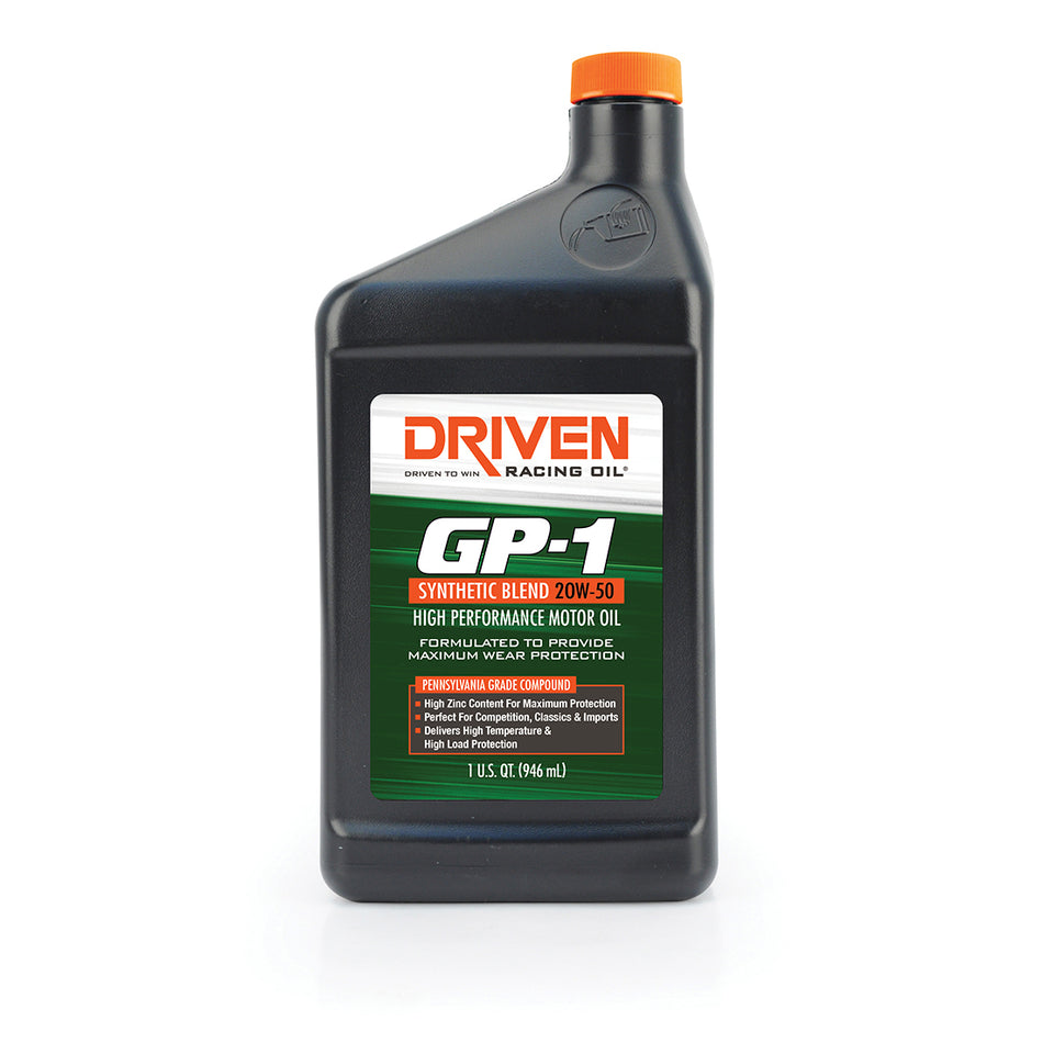 Driven Racing Oil GP-1 Synthetic Blend 20w50 Synthetic Blend 1qt